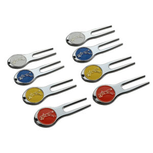 Magnetic Golf Divot Tool – Metal Golf Fork with Custom Logo Marker