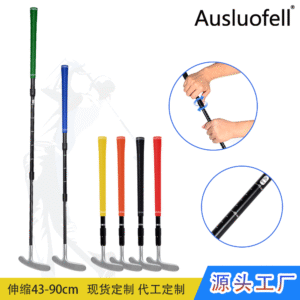 43–90cm Adjustable Dual-Sided Telescopic Golf Putter – OEM Custom Training Club with Color Grips
