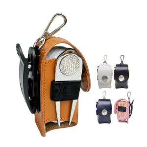 Portable Golf Accessory Kit – Mini PVC Golf Bag with Balls, Tees, Divot Tool & Gift Box