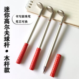 Golf Club Pen – Creative Metal Ballpoint Pen with Replaceable Ink, Novelty Office Gift