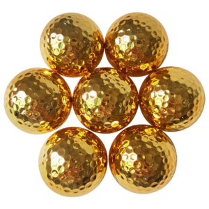 Golden golf ball