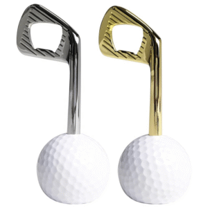 Golf ball bottle opener